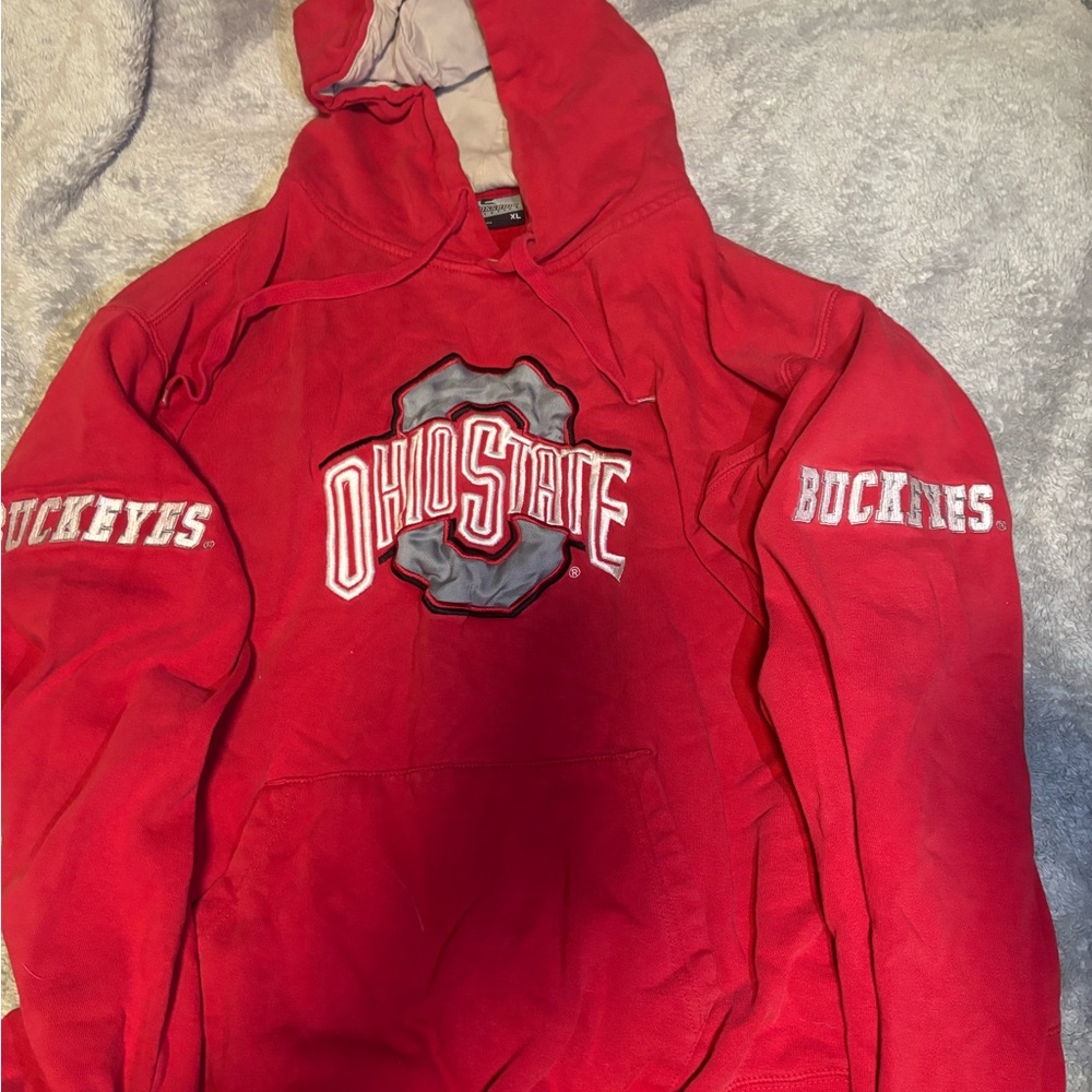Colosseum Red Ohio State Hoodie